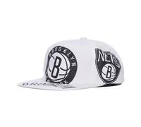 NBA Flat Brim Cap Brooklyn Nets - male - Mitchell & Ness - Hats & Caps - White - ONE SIZE - Accessories ONE SIZE