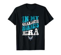 NBA in My Charlotte Hornets Era Retro Wave Logo T-Shirt