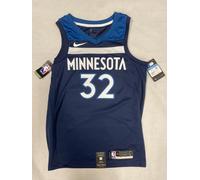 NBA Jersey Nike Minnesota Timberwolves Towns #32 Blue Size M Authentic