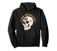 NBA Los Angeles Lakers Dia De Los Muertos Team Sugar Skull Pullover Hoodie