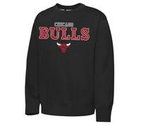 NBA Mens Chicago Bulls Neck Sweatshirt Fleece Crew, Black, M EU