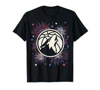 NBA Minnesota Timberwolves 4th of July Team Logo & Fireworks T-Shirt
