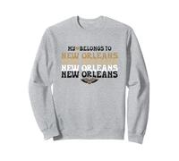 NBA My Heart Belongs To New Orleans Wave Stack Sweatshirt
