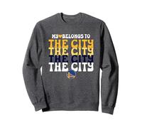 NBA My Heart Belongs To The City Warriors Logo Stack Sweatshirt