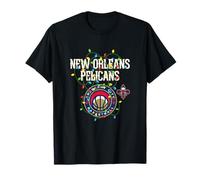 NBA New Orleans Pelicans Christmas Lights Holiday T-Shirt