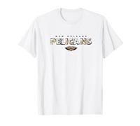 NBA - New Orleans Pelicans Logo Knockout White T-Shirt