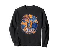 NBA New York Knicks Psychedelic Basketball Collage Sweatshirt