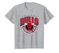 NBA Official Chicago Bulls in The Club T-Shirt, Youth, Heather Grey, 2T