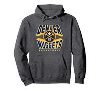 NBA Official Denver Nuggets Hot Pullover Hoodie, Adult Unisex, Dark Heather Grey, Small