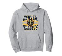 NBA Official Denver Nuggets Hot Pullover Hoodie, Adult Unisex, Heather Grey, Small