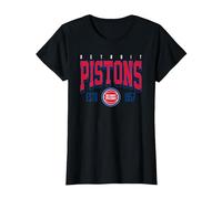 NBA Official Detroit Pistons Battle Tested T-Shirt, Women, Black, 3X-Large