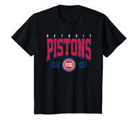 NBA Official Detroit Pistons Battle Tested T-Shirt, Youth, Black, 2T