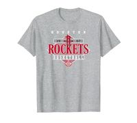 NBA Official Houston Rockets Diamond Look T-Shirt, Men, Heather Grey, Large
