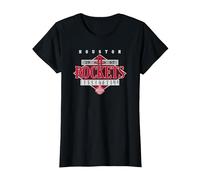 NBA Official Houston Rockets Diamond Look T-Shirt, Women, Black, X-Small