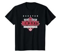 NBA Official Houston Rockets Diamond Look T-Shirt, Youth, Black, Medium