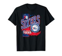 NBA Official Philadelphia 76ers Barred Player T-Shirt