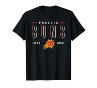 NBA Official Phoenix Suns Negative Space T-Shirt, Men, Black, Small