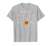 NBA Official Phoenix Suns Negative Space T-Shirt, Men, Heather Grey, Large