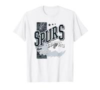 NBA Official San Antonio Spurs Barred Player T-Shirt, Men, White, Medium