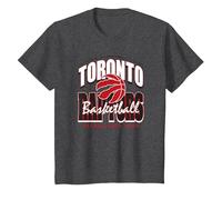 NBA Official Toronto Raptors Bring The Noise T-Shirt, Youth, Dark Heather Grey, Medium