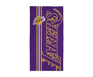 NBA Official Towel | Super Soft Feel, Los Angeles Lakers Basketball Team Purple and Yellow Design | Perfect The Home, Bath, Beach & Swimming Pool | One Size 75cm x 150cm | 100% Cotton