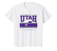 NBA Official Utah Jazz Up Top T-Shirt, Youth, White, Large