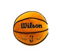 NBA Officially Licensed Shaped Cushion, Wilson Ball Design Round Cushion, Super Soft Orange Basketball Pillow, Perfect For Any Bedroom, on the Sofa 35 x 35cm