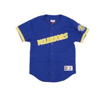 NBA On the Clock Mesh Button Shirt - male - Mitchell & Ness - Training - Blue - S - Sport S