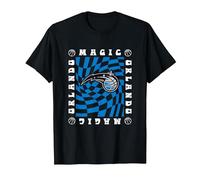 NBA Orlando Magic Retro Checkerboard Wave T-Shirt, Men, Black, X-Large