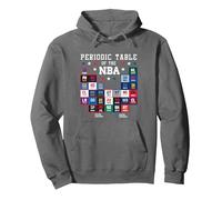 NBA Periodic Table Of The NBA Retro East & West Conference Pullover Hoodie, Adult Unisex, Asphalt Grey, X-Large