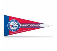 NBA Philadelphia 76ers 8-Piece 4-Inch by 9-Inch Classic Mini Pennant Décor Set