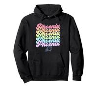 NBA Phoenix Suns Pastel Rainbow Pride Stack Pullover Hoodie