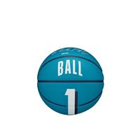 Wilson Basketball, NBA Player Icon Mini, LaMelo Ball, Charlotte Hornets, Outdoor and Indoor, Blue / White