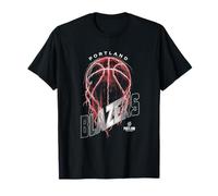 NBA Portland Trail Blazers Lightning Bolt Basketball Logo T-Shirt