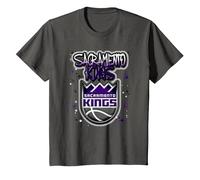 NBA Sacramento Kings Airbrush Logo T-Shirt, Youth, Asphalt Grey, Large