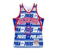 NBA Teamwrap Swingman Jersey Allen Iverson, male, Mitchell & Ness, Training, Multicolor, M, Sport M