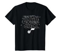 NBA Utah Jazz Playbook Logo T-Shirt, Youth, Black, Medium
