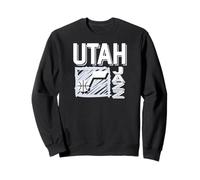 NBA - Utah Jazz Scribble Square Black Sweatshirt