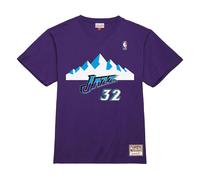 NBA Utah Jazz T-shirt Karl Malone Violet M