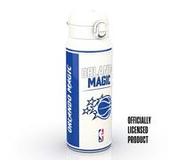 Ion8 NBA Orlando Magic Sports Thermal Water Bottle with Removable Straw, 750ml/24oz, Leak Proof Insulated Drinking Bottle, Easy to Open, Secure Lock, Dishwasher Safe, Flip Cover, Metal Bottle