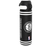 Ion8 NBA Brooklyn Nets Water Bottle, 500 ml/18 oz, Leak Proof, Easy to Open, Secure Lock, Dishwasher Safe, BPA Free, Hygienic Flip Cover, Carry Handle, Fits Cup Holders, Easy Clean, Carbon Neutral