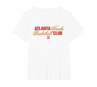 NBA x Jordyn Woods Atlanta Hawks Basketball Club T-Shirt, Women's Plus, White, 4X