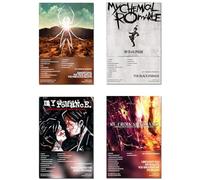 NBAAVBJV My Chemical Romance Poster Album Cover Limited Edition Posters (Set of 4) Unframed 8in x 12in(20x30cm) Canvas Poster Bedroom Decor Landscape Office Room Decor Gift