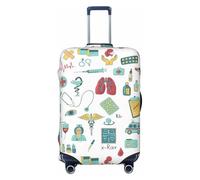 NBAGHPQ Abstraction Biology chemistry4 Print Double Sided Elastic Protection Universal Suitcase Cover Unique Luggage Protector