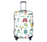 NBAGHPQ Abstraction Biology chemistry4 Print Universal Stylish Suitcase Cover Elastic Washable Anti Scratch Luggage Protector
