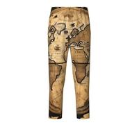 NBAGHPQ Ancient Map World Globe Print Casual Wear Home Relaxation Soft Pajama Pants Women Men Trousers Themed Parties