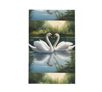 NBAGHPQ Beautiful White Swans On The Lake Print Kitchen Towel Quick-Dry Multi-Use Towels Set Gift For Home Travel Camping Outdoor