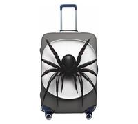NBAGHPQ Black Spider Print Double Sided Elastic Protection Universal Suitcase Cover Unique Luggage Protector
