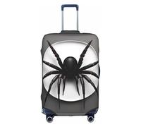 NBAGHPQ Black Spider Print Universal Stylish Suitcase Cover Elastic Washable Anti Scratch Luggage Protector