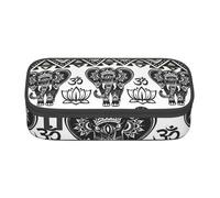 NBAGHPQ Bohemian Elephant Pattern Print Functionality Large Storage Pencil Case Stationery Organizer Teens Students Adults